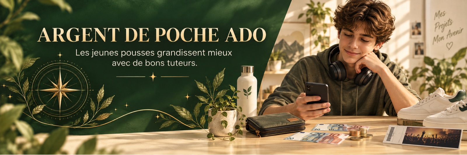 Argent de poche ado — Les jeunes pousses grandissent mieux avec de bons tuteurs.