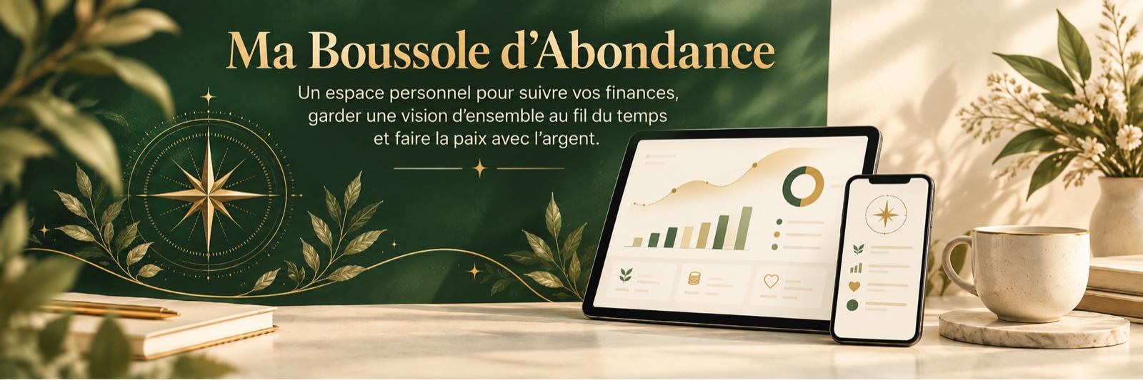 Ma Boussole d'Abondance — un espace personnel pour suivre vos finances et faire la paix avec l'argent