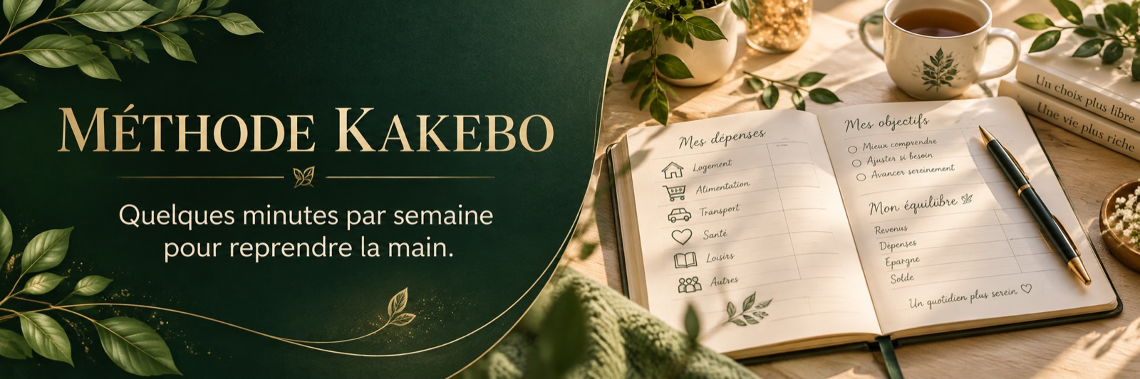 Méthode kakebo — quelques minutes par semaine pour reprendre la main